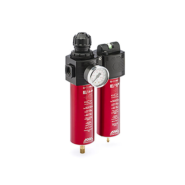 E/32-A - Gruppo - Filtro regolatore + Microfiltro disoleatore della serie E-TECH - 1 Staffa - Ani - AH117306 E/32-A - Gruppo - Filtro regolatore + Microfiltro disoleatore della serie E-TECH - 1 Staffa - Ani - AH117306